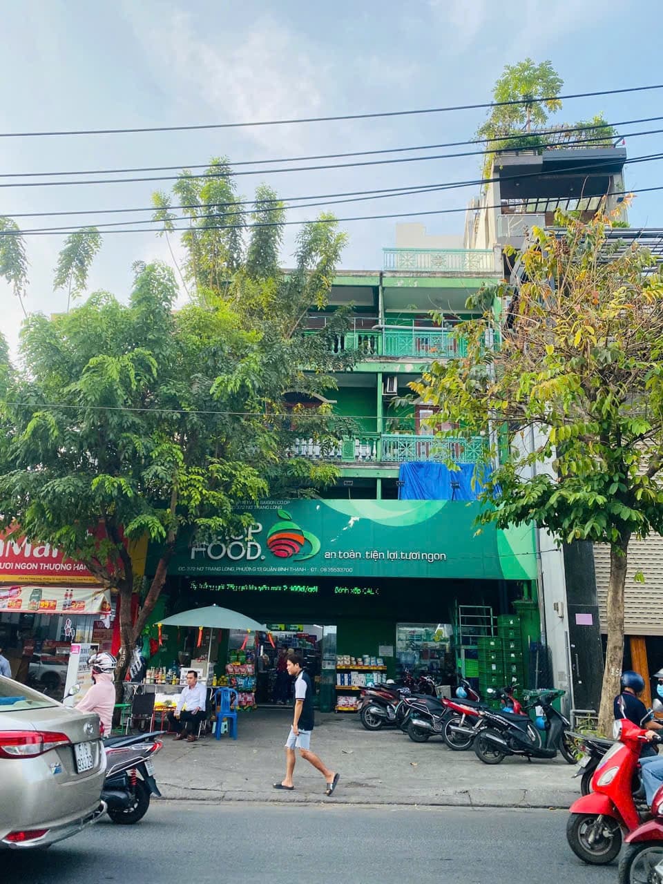 MẶT TIỀN CHO THUÊ SIÊU THỊ COOPFOOD - 372 NƠ TRANG LONG, BÌNH THẠNH - 9x21m  HDT 80 TRIỆU/THÁNG